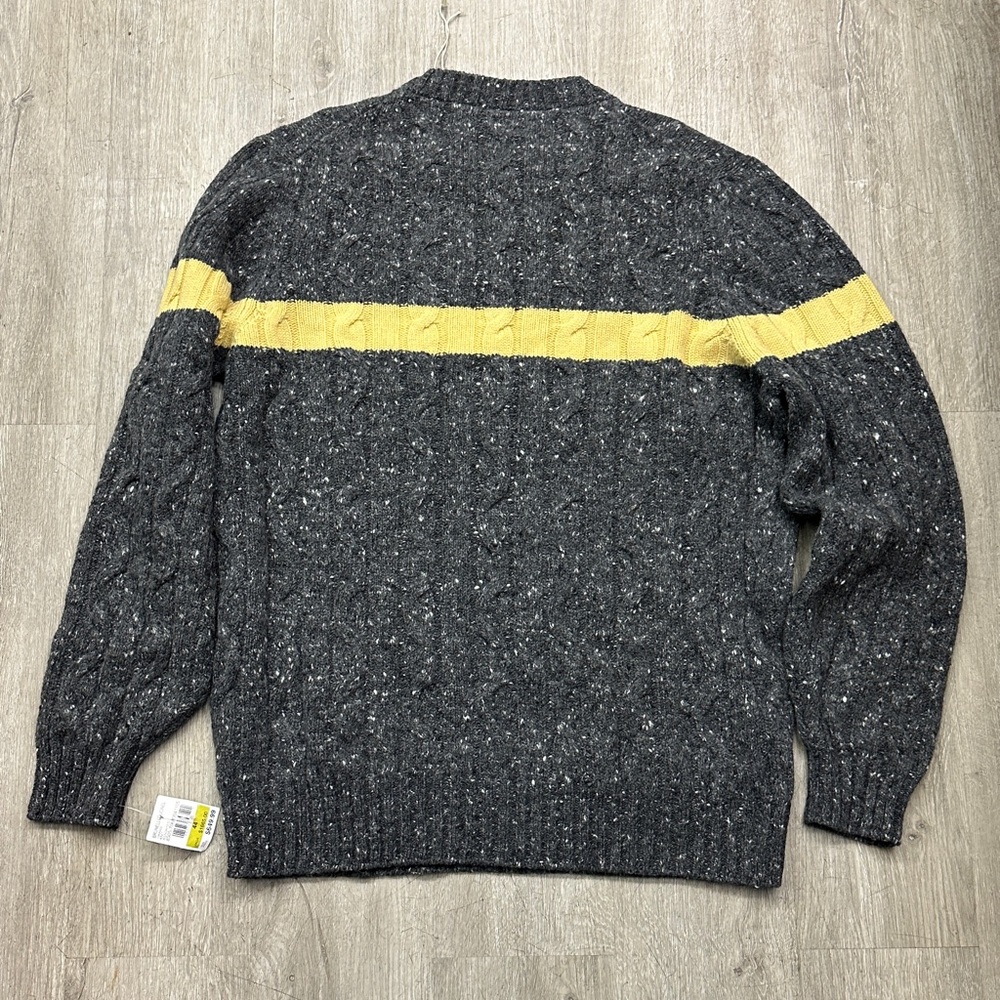 Brunello Cucinelli Charcoal and Mustard Crewneck Sweater - Picture 5 of 5